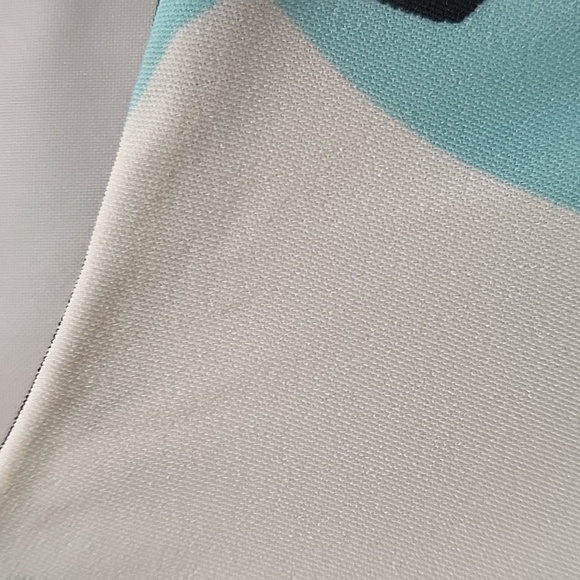 Calvin Klein Blue Green Front Zip Dress - Picture 7 of 8